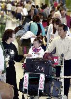 Airports jammed with holidaymakers